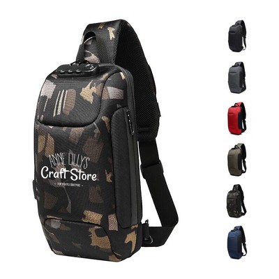 Anti Theft USB Charging Water Resistant Bag