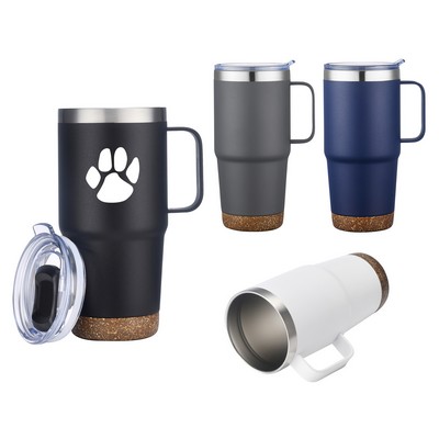 24 Oz. Double Walled Tumbler with Cork Base